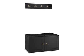 Highboard Dunvegan - Svart - Förvaring - Skåp - Förvaringsskåp