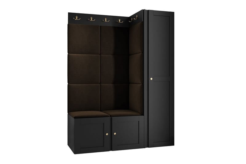 Highboard Dunvegan - Svart - Förvaring - Skåp - Förvaringsskåp