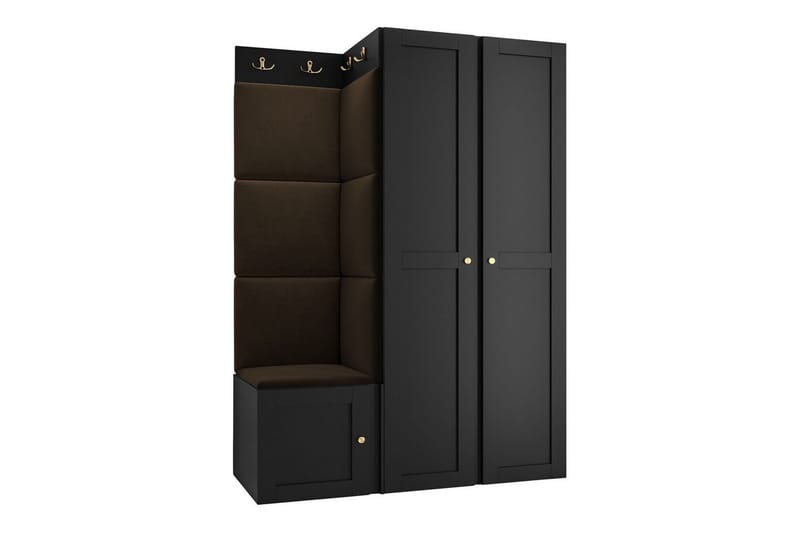 Highboard Dunvegan - Svart - Förvaring - Skåp - Förvaringsskåp