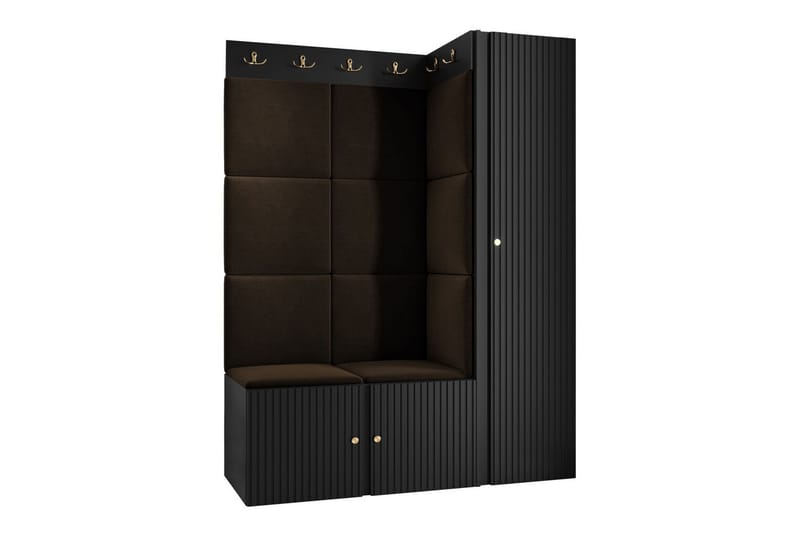 Highboard Dunvegan - Svart - Förvaring - Skåp - Förvaringsskåp