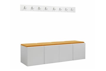 Highboard Dunvegan - Vit - Förvaring - Skåp - Förvaringsskåp
