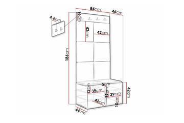 Highboard Dunvegan - Vit - Förvaring - Skåp - Förvaringsskåp