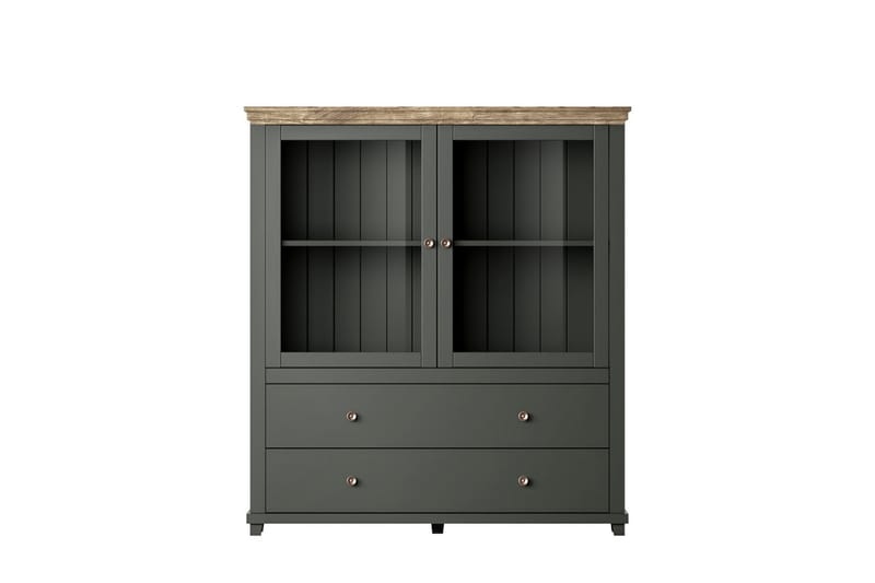 Highboard Getafez 42x126 cm - Khaki/Natur - Förvaring - Skåp - Förvaringsskåp