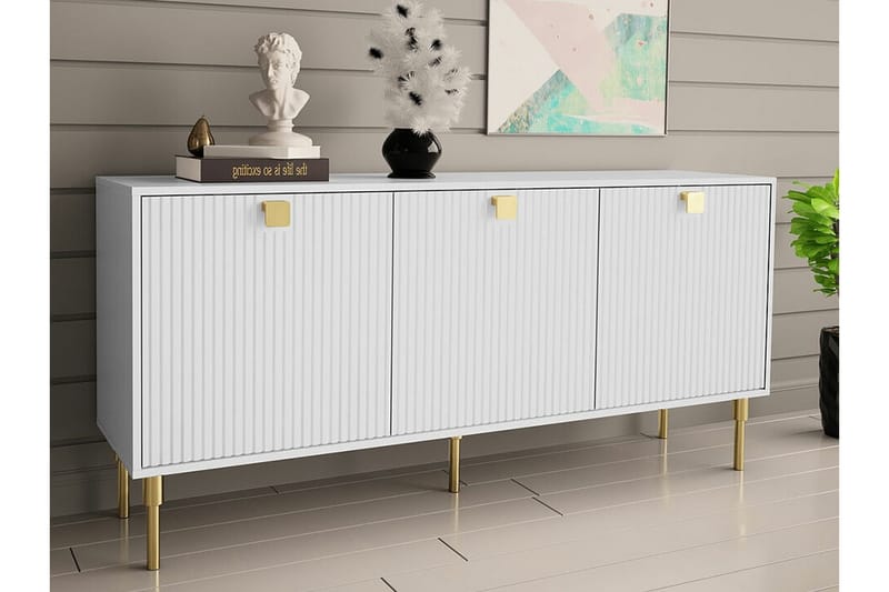 Highboard Glenndale - Vit - Förvaring - Skåp - Förvaringsskåp