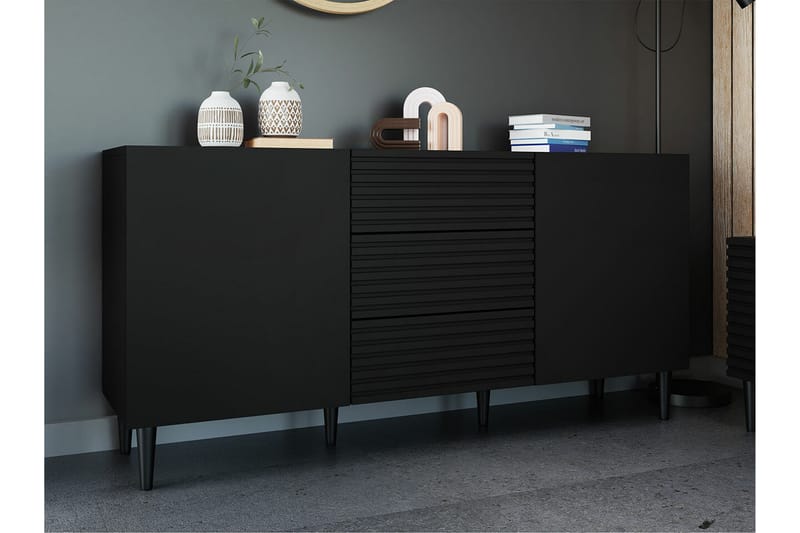 Highboard Kintore - Svart - Förvaring - Skåp - Förvaringsskåp