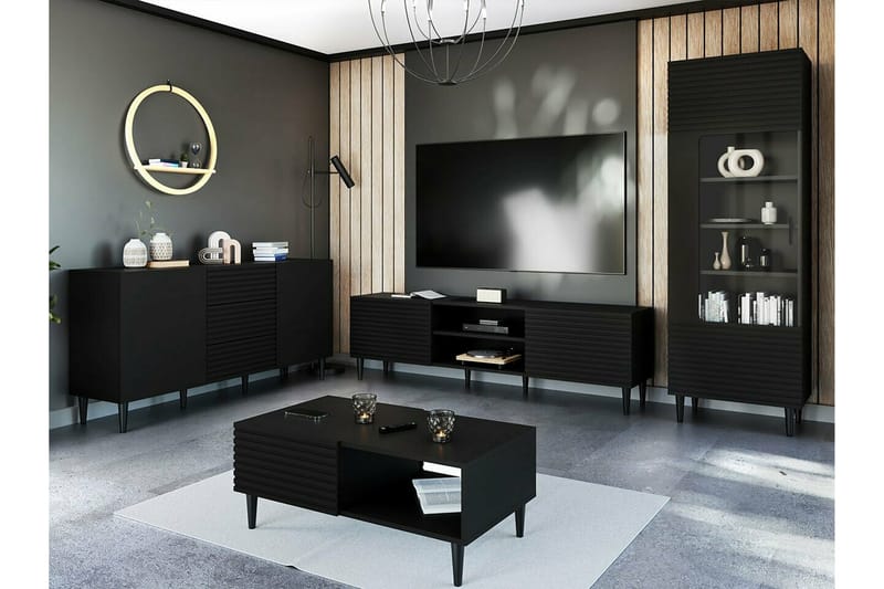 Highboard Kintore - Svart - Förvaring - Skåp - Förvaringsskåp