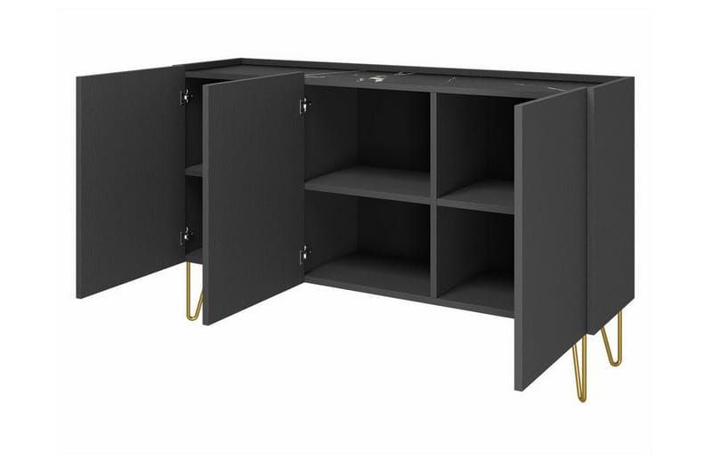 Highboard Klinkerville - Grafitgrå - Förvaring - Skåp - Förvaringsskåp