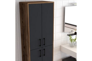 Highboard Kotzen 60x35 cm - Mörkbrun/Antracit - Förvaring - Skåp - Förvaringsskåp