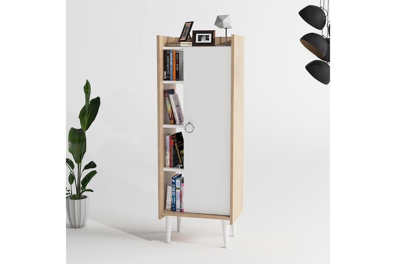 Highboard Lagomood 50x30 cm - Natur/Vit - Förvaring - Skåp - Förvaringsskåp