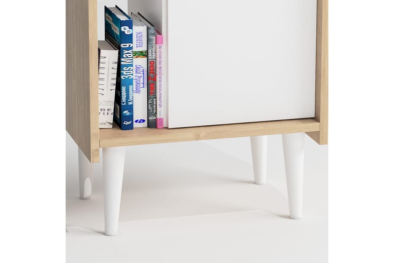 Highboard Lagomood 50x30 cm - Natur/Vit - Förvaring - Skåp - Förvaringsskåp