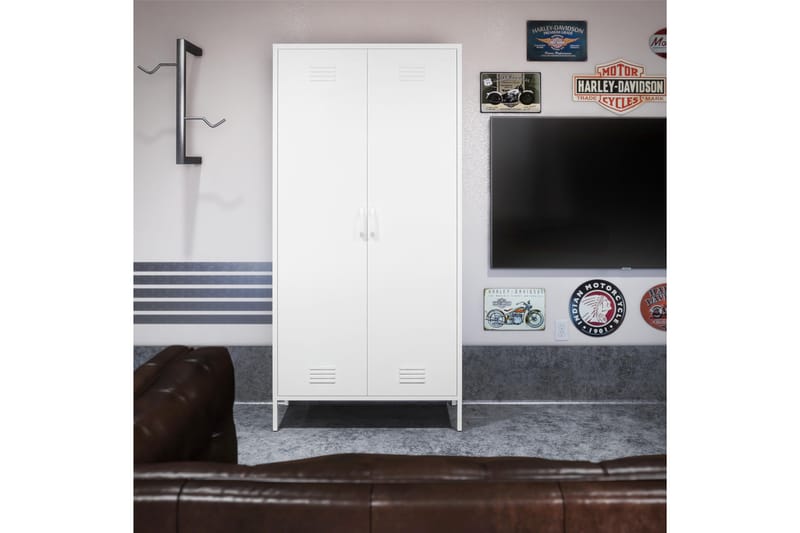 Highboard Mission District Vit - Dorel Home - Förvaring - Skåp - Förvaringsskåp