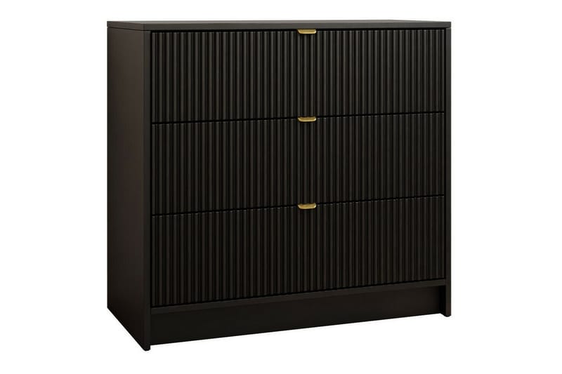 Highboard Novaj - Svart - Förvaringsskåp