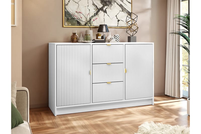 Highboard Novaj - Vit - Förvaring - Skåp - Förvaringsskåp