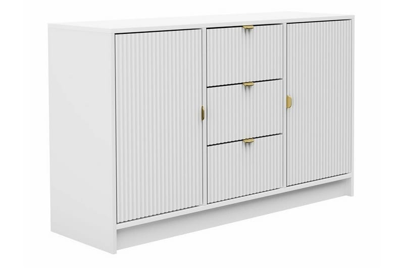 Highboard Novaj - Vit - Förvaringsskåp