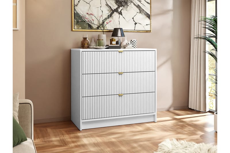 Highboard Novaj - Vit - Förvaring - Skåp - Förvaringsskåp