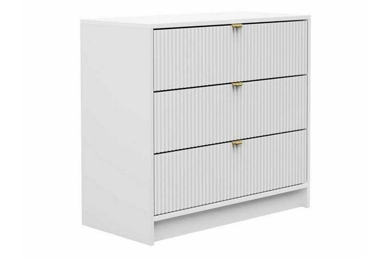 Highboard Novaj - Vit - Förvaringsskåp