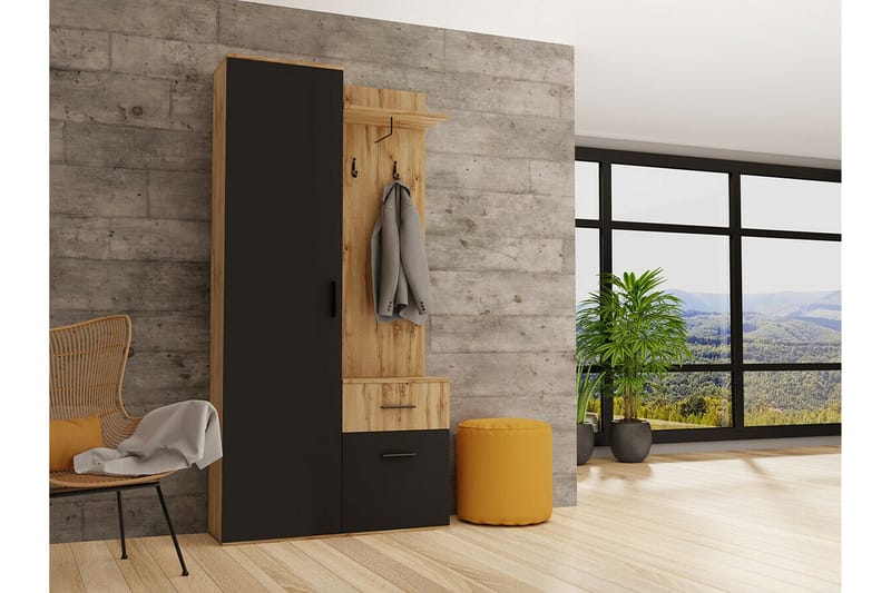 Highboard Rosehall - Svart - Förvaring - Skåp - Förvaringsskåp