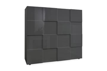 Highboard Tabor 121 cm - Grå Högglanslack - Förvaring - Skåp - Förvaringsskåp