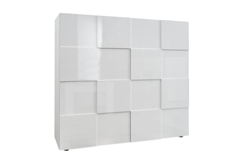 Highboard Tabor 121 cm - Vit Högglanslack - Förvaring - Skåp - Förvaringsskåp