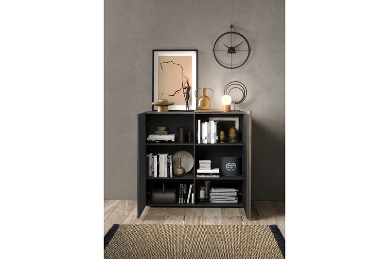 Highboard Venesa 44x121x168 cm - Grå/Taupe - Förvaring - Skåp - Förvaringsskåp