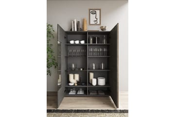 Highboard Venesa 44x121x168 cm - Grå/Taupe - Förvaring - Skåp - Förvaringsskåp