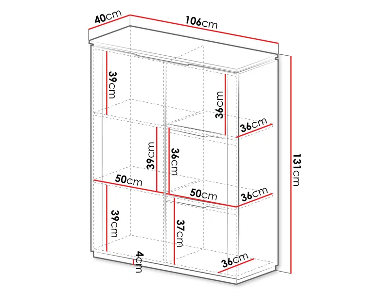 Hilafin Högskåp - Förvaring - Skåp - Förvaringsskåp
