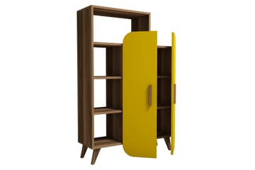 Hovdane Förvaringsskåp 90 cm - Brun/Gul - Förvaring - Skåp - Förvaringsskåp