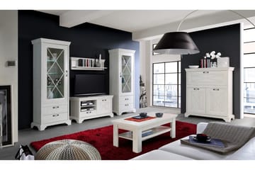 Hurlston Barskåp 123 cm - Vit - Förvaring - Skåp - Förvaringsskåp