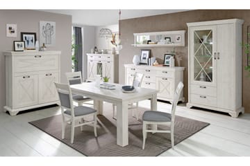 Hurlston Barskåp 123 cm - Vit - Förvaring - Skåp - Förvaringsskåp