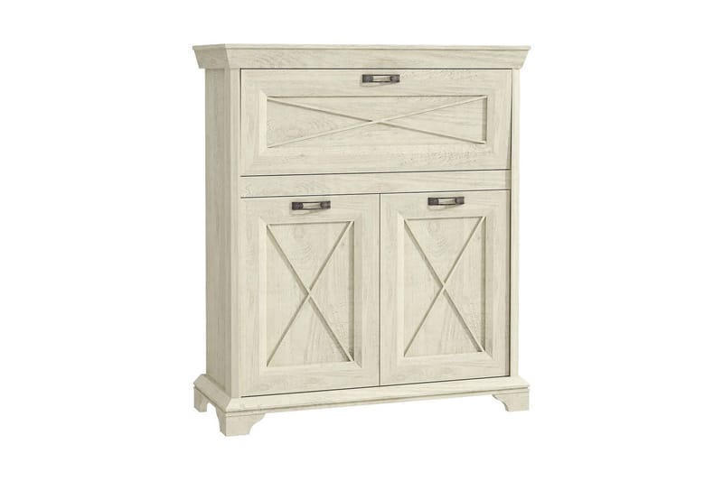 Hurlston Barskåp 123 cm, Vit