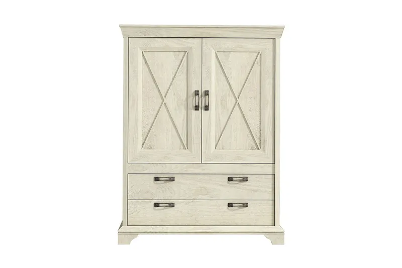 Hurlston Skänk 123 cm - Vit - Förvaring - Förvaringsmöbler - Sideboard & skänk