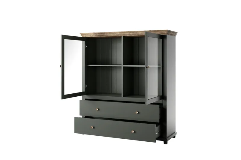 Ivreri Highboard 42x126 cm - Khaki/Natur - Förvaring - Skåp - Förvaringsskåp