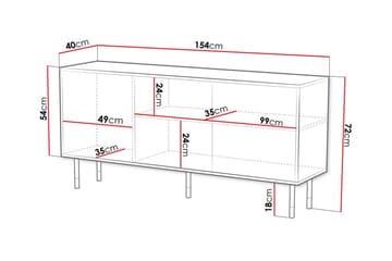 Juniskär Highboard - Svart - Förvaring - Skåp - Förvaringsskåp
