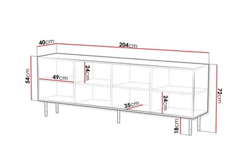 Juniskär Highboard - Svart - Förvaring - Skåp - Förvaringsskåp