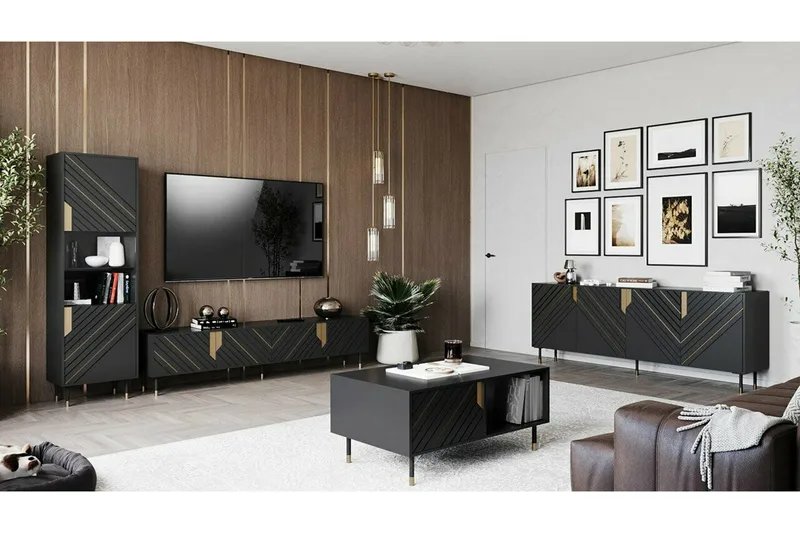 Juniskär Highboard - Svart - Förvaring - Skåp - Förvaringsskåp