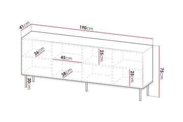 Juniskär Highboard - Svart - Förvaring - Skåp - Förvaringsskåp