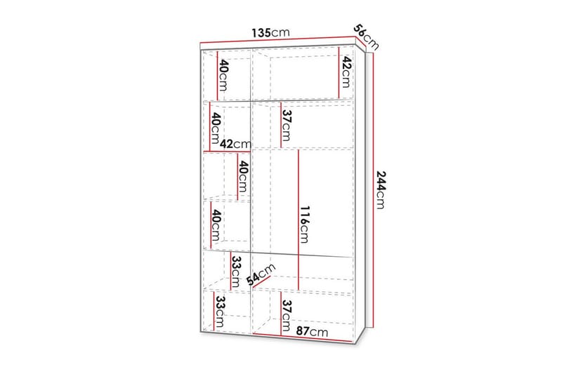 Juniskär Highboard - Svart - Förvaring - Skåp - Förvaringsskåp