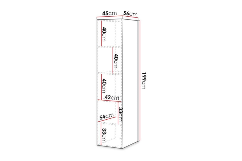 Juniskär Highboard - Vit - Förvaring - Skåp - Förvaringsskåp