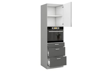 Köksskåp Grey 60x57x210 cm - Grå/Vit - Förvaring - Skåp - Förvaringsskåp