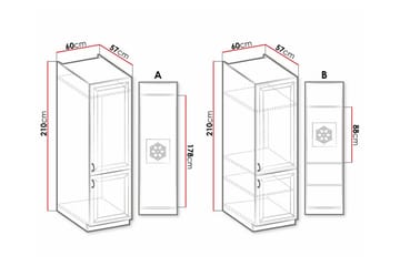 Köksskåp Templemore 60 cm - Förvaring - Skåp - Förvaringsskåp
