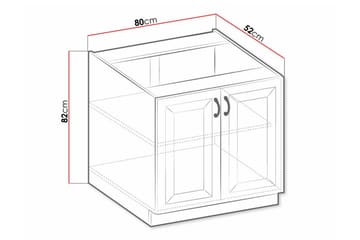 Köksskåp Templemore 80 cm - Förvaring - Skåp - Förvaringsskåp