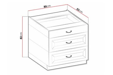 Köksskåp Templemore 80 cm - Förvaring - Skåp - Förvaringsskåp