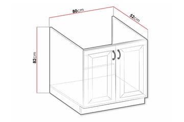 Köksskåp Templemore 80 cm - Förvaring - Skåp - Förvaringsskåp