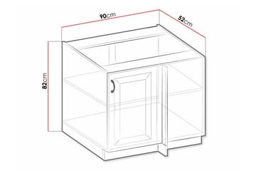 Köksskåp Templemore 90 cm - Förvaring - Skåp - Förvaringsskåp