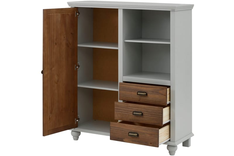 Kagami Highboard - Grå/Brun - Förvaring - Skåp - Förvaringsskåp