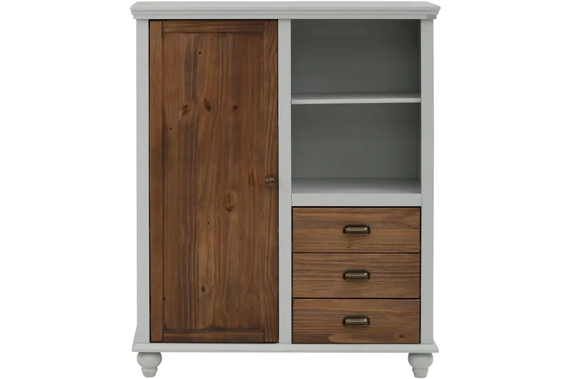 Kagami Highboard - Grå/Brun - Förvaring - Skåp - Förvaringsskåp