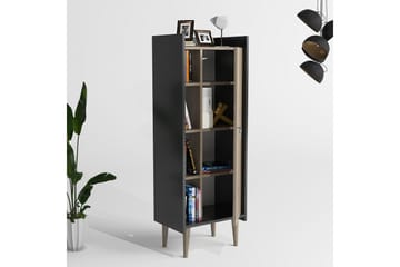 Keachi Highboard 50x30 cm - Mörkbrun/Antracit - Förvaring - Skåp - Förvaringsskåp