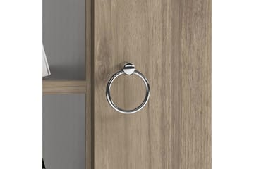 Keachi Highboard 50x30 cm - Mörkbrun/Antracit - Förvaring - Skåp - Förvaringsskåp