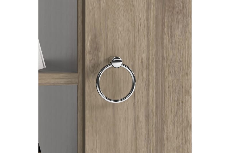 Keachi Highboard 50x30 cm - Mörkbrun/Antracit - Förvaring - Skåp - Förvaringsskåp