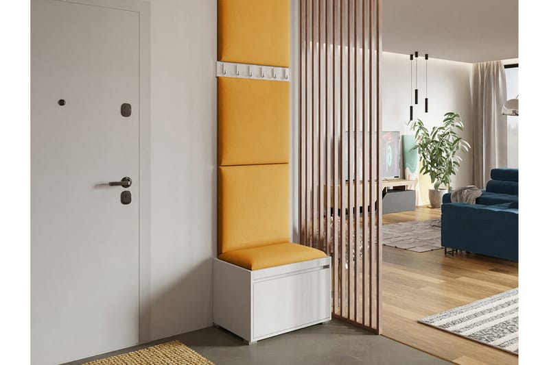 Kenmare Highboard Yellow/White - Förvaring - Skåp - Förvaringsskåp